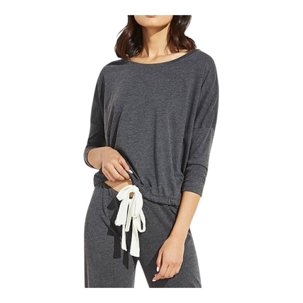 Eberjey Women’s Heather Cotton Blend Slouchy Top Size Small Lounge Pajamas PJ’s